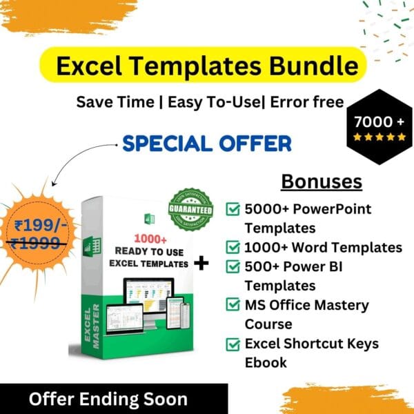 1000+ Ready to Use Excel Templates Bundle - Get Instant Access Now